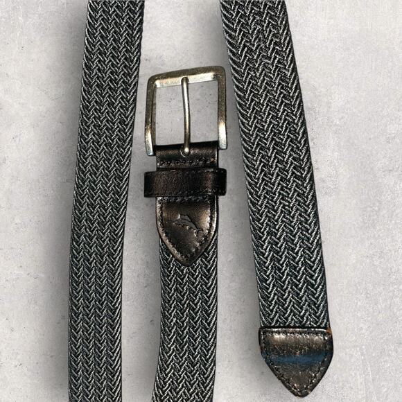 Tommy Bahama Other - Euc Tommy Bahama Men’s Gray Tones & Black Woven Belt Size 38-40